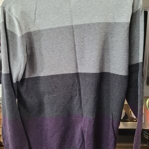 Quiksilver Kids Sweater in Gray and Purple Stripes